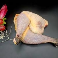 Pintade d’Auvergne de chez Durif farcie sous la peau (morilles) légumes racines (cerfeuil et persil tubéreux), crémeux de pommes de terre, ragout de morilles